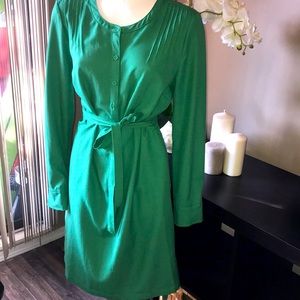 Merona Green button up dress